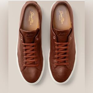 Good Man brand, EDGE LO-TOP SNEAKER |
TUMBLED VACHETTA LEATHER, brown,Sz 12